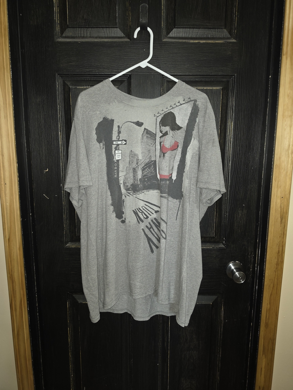 American Eagle Outfitters Gray Graphic Short Sleeve Tee Vintage Fit Size 3XL